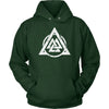 Valknut Norse Viking HoodieT-shirtUnisex HoodieDark GreenS