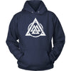 Valknut Norse Viking HoodieT-shirtUnisex HoodieNavyS