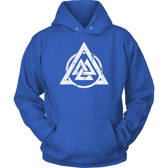 Valknut Norse Viking HoodieT-shirtUnisex HoodieRoyal BlueS