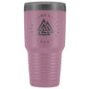 Valknut Norse Viking Runes Etched Tumbler 30ozTumblersLight Purple