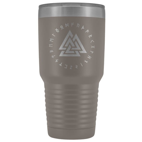 Valknut Norse Viking Runes Etched Tumbler 30ozTumblersPewter