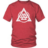 Valknut Norse Viking T-ShirtT-shirtDistrict Unisex ShirtHeather RedS
