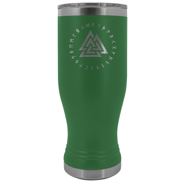 Valknut Runes Etched Tumbler 20ozTumblersGreen