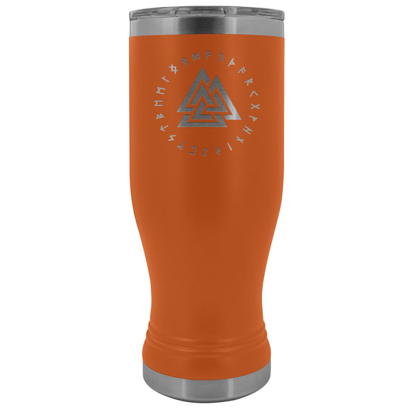 Valknut Runes Etched Tumbler 20ozTumblersOrange