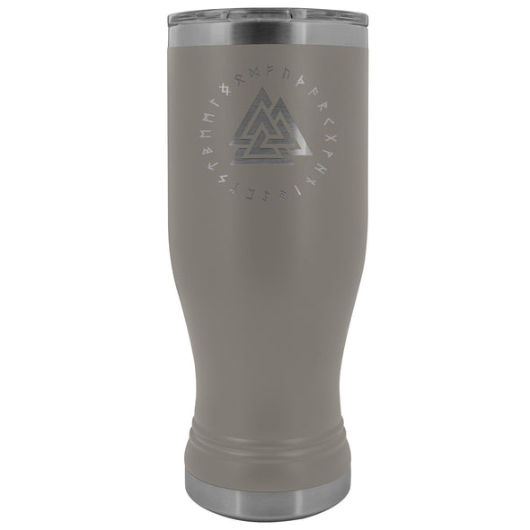 Valknut Runes Etched Tumbler 20ozTumblersPewter