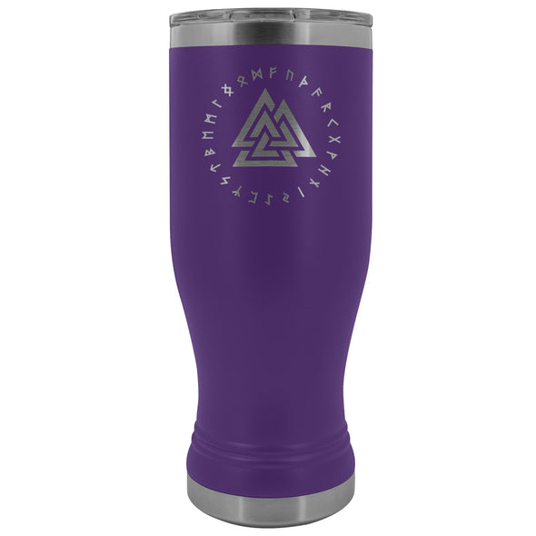 Valknut Runes Etched Tumbler 20ozTumblersPurple