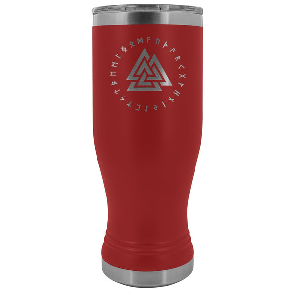 Valknut Runes Etched Tumbler 20ozTumblersRed