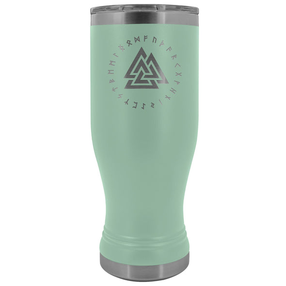 Valknut Runes Etched Tumbler 20ozTumblersTeal