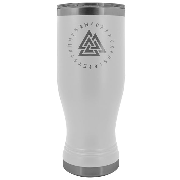 Valknut Runes Etched Tumbler 20ozTumblersWhite