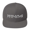 Valkyrie Elder Futhark Runes Snapback HatDark Grey