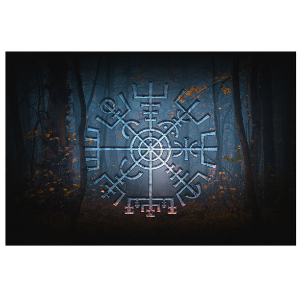 Vegvisir Autumn Forest Canvas Wall ArtCanvas Wall Art 38 x 12