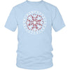 Vegvisir Compass Norse Futhark Runes Cotton T-ShirtT-shirtDistrict Unisex ShirtIce BlueS