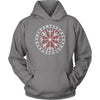 Vegvisir Compass Norse Futhark Runes HoodieT-shirtUnisex HoodieGreyS