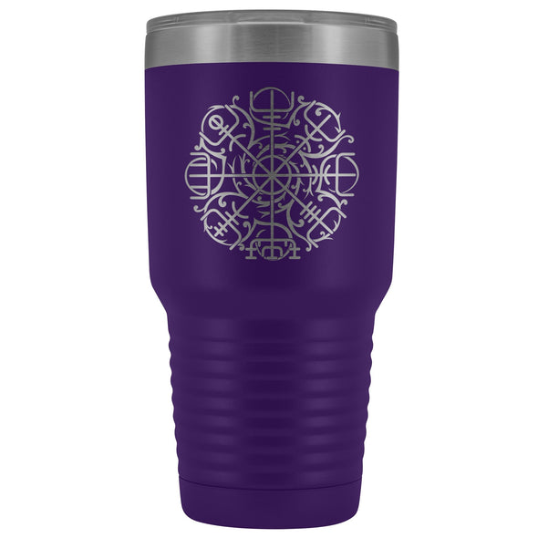 Vegvisir Norse Compass Etched Tumbler 30ozTumblersPurple