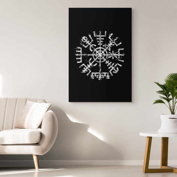 Vegvisir Norse Compass Rectangle Canvas Wall ArtCanvas Wall Art 2