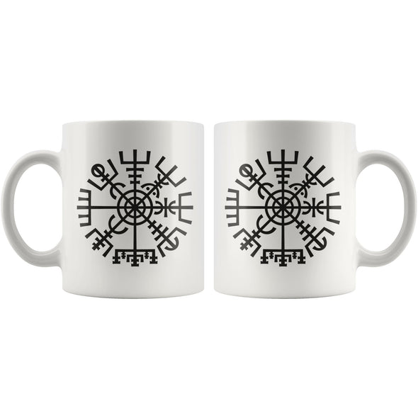 Vegvisir Norse Compass Symbol White Ceramic Coffee Mug 11ozDrinkware