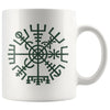 Vegvisir Norse Compass Symbol White Ceramic Coffee Mug 11ozDrinkwareGreen Design