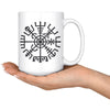 Vegvisir Norse Compass Symbol White Ceramic Coffee Mug 15ozDrinkware