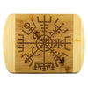 Vegvisir Norse Compass Symbol Wood Cutting BoardWood Cutting BoardsSmall - 8"x5.75"