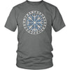 Vegvisir Norse Futhark Runes Cotton T-ShirtT-shirtDistrict Unisex ShirtGreyS