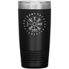 Vegvisir Norse Viking Compass Elder Futhark Runes Etched Tumbler 20ozTumblersBlack