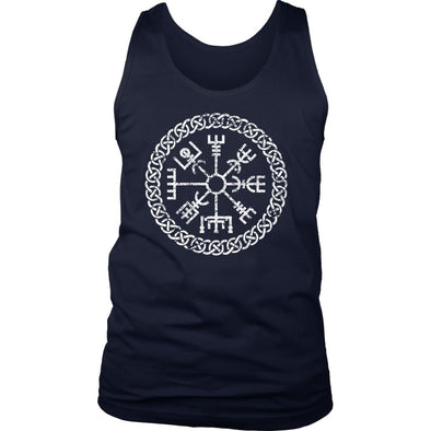 Vegvisir Viking Knotwork Mens Tank TopT-shirtDistrict Mens TankNavyS