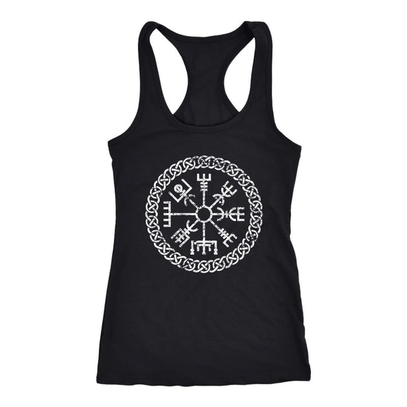 Vegvisir Viking Knotwork Racerback Tank TopT-shirtNext Level Racerback TankBlackXS