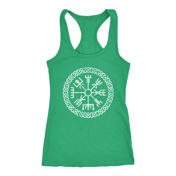 Vegvisir Viking Knotwork Racerback Tank TopT-shirtNext Level Racerback TankKellyXS