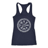 Vegvisir Viking Knotwork Racerback Tank TopT-shirtNext Level Racerback TankNavyXS