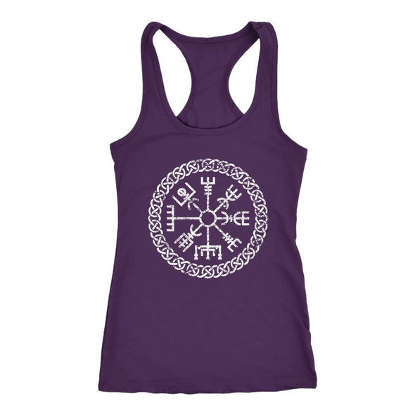 Vegvisir Viking Knotwork Racerback Tank TopT-shirtNext Level Racerback TankPurpleXS