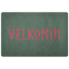 Velkomin Old Norse Viking Welcome DoormatDoormatForest Green