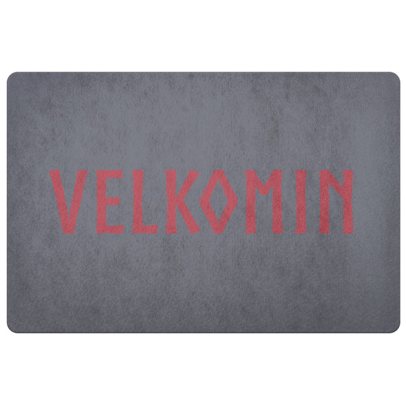 Velkomin Old Norse Viking Welcome DoormatDoormatGrey