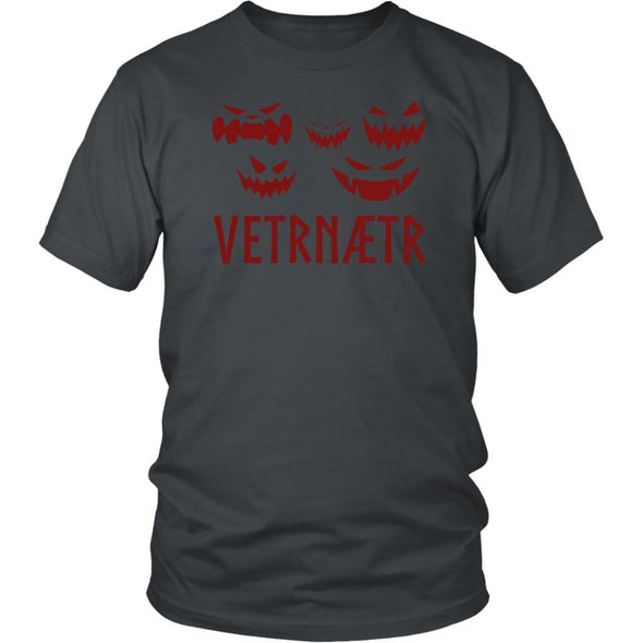 Vetrnaetr Winter Nights Unisex T-Shirt RedT-shirtDistrict Unisex ShirtCharcoalS