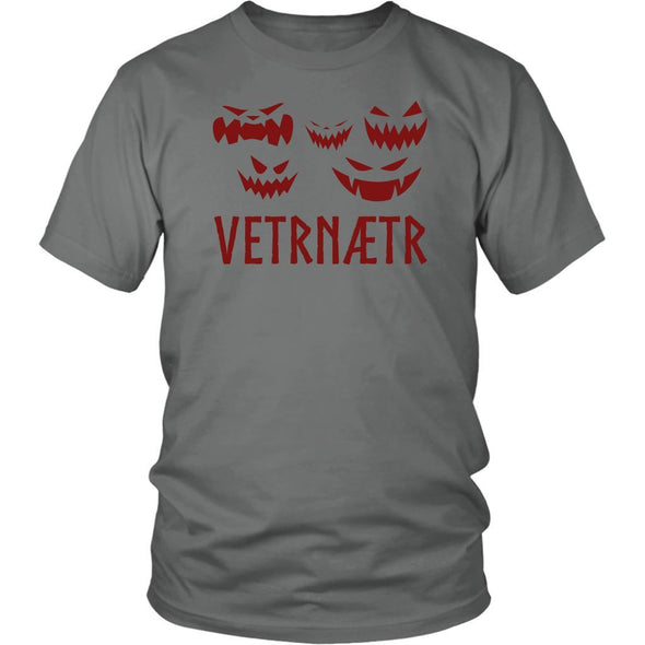Vetrnaetr Winter Nights Unisex T-Shirt RedT-shirtDistrict Unisex ShirtGreyS