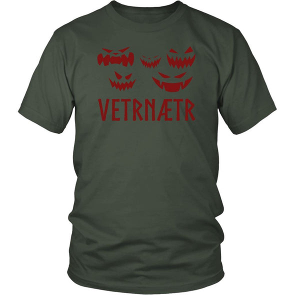 Vetrnaetr Winter Nights Unisex T-Shirt RedT-shirtDistrict Unisex ShirtOliveS