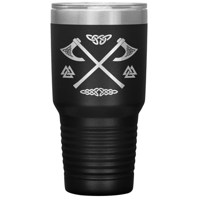 Viking Axes Norse Knotwork Tumbler 30ozTumblersBlack