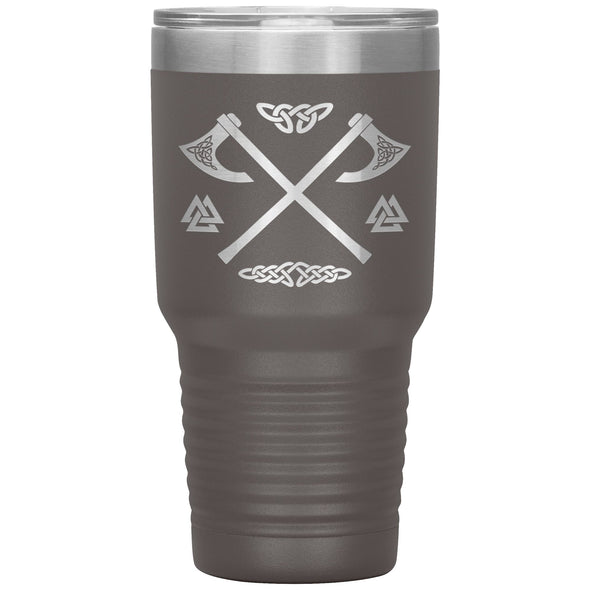 Viking Axes Norse Knotwork Tumbler 30ozTumblersPewter