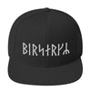 Viking Berserker Futhark Runes Snapback HatBlack