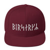 Viking Berserker Futhark Runes Snapback HatMaroon