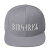 Viking Berserker Futhark Runes Snapback HatSilver