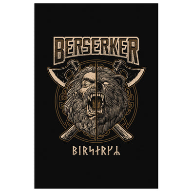 Viking Berserker Norse Canvas ArtCanvas Wall Art 28 x 12