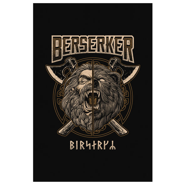 Viking Berserker Norse Canvas ArtCanvas Wall Art 28 x 12