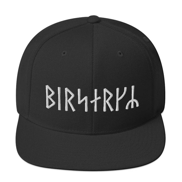 Viking Berserker Runes Snapback HatBlack