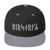 Viking Berserker Runes Snapback HatBlack/ Silver