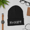 Viking Norse Elder Futhark Runes Cuffed Beanie