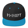 Viking Norse Elder Futhark Runes Snapback CapBlack/ Teal