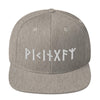 Viking Norse Elder Futhark Runes Snapback CapHeather Grey