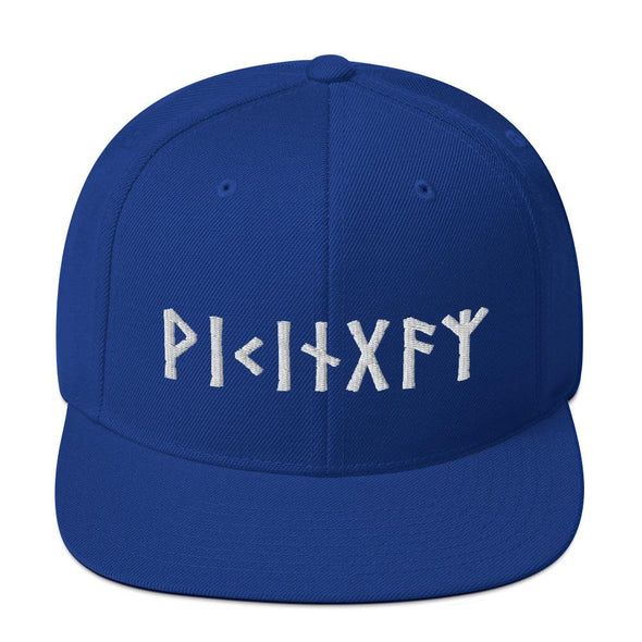 Viking Norse Elder Futhark Runes Snapback CapRoyal Blue