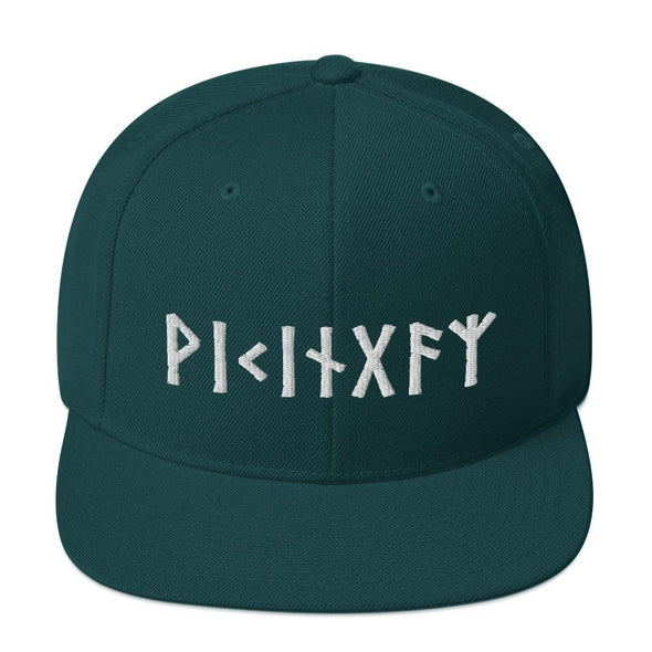 Viking Norse Elder Futhark Runes Snapback CapSpruce