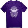 Viking Norse Raven Valknut T-Shirt Nordic Mythology PaganApparelTeam PurpleS